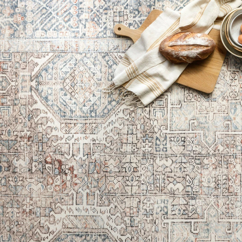 Budget 🔔 Loloi Rugs Chris Loves Julia X Loloi Jules Natural/Ocean 7'-6" X 9'-6" Area Rug 🌟 4 Budget 🔔 Loloi Rugs Chris Loves Julia X Loloi Jules Natural/Ocean 7'-6" X 9'-6" Area Rug 🌟 - Image 4