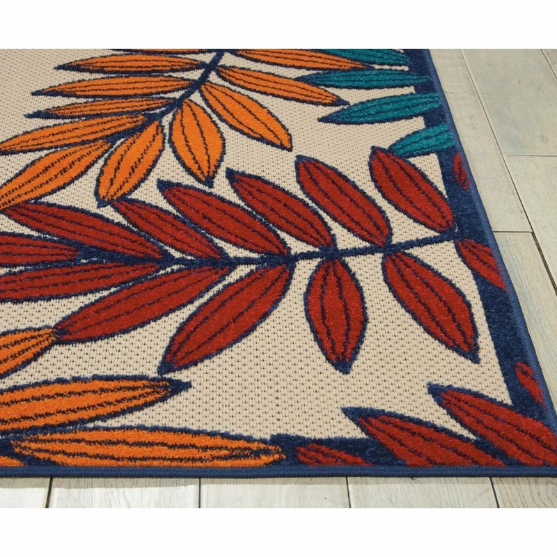 Best deal ๐งจ Nourison Aloha Multicolor 8 Ft. X 11 Ft. Botanical Contemporary Indoor/Outdoor Area Rug ๐ 4 Best deal ๐งจ Nourison Aloha Multicolor 8 Ft. X 11 Ft. Botanical Contemporary Indoor/Outdoor Area Rug ๐ - Image 4