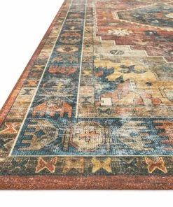 Best reviews of 🧨 Loloi Rugs Rust Blue Printed Polyester Skye Area Rug By Loloi II, 7'-6" X 9'-6" 🤩 -Cheap Rugs Store e4816a2c0f7d1708 9712 w800 h800 b0 p0