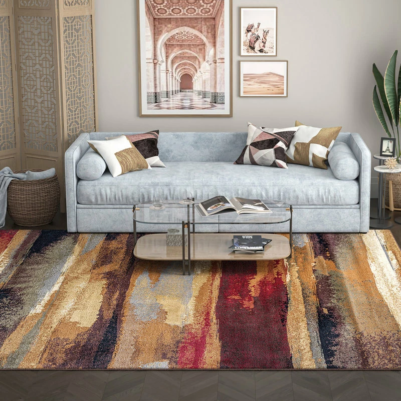 Hot Sale ❤️ Tayse Rugs Dakota Contemporary Abstract Area Rug, Multi-Color, 6'7''x9'6'' 🌟 1 Hot Sale ❤️ Tayse Rugs Dakota Contemporary Abstract Area Rug, Multi-Color, 6'7''x9'6'' 🌟