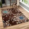 Cheapest 🥰 Orian Rugs Orian Veranda Indoor/Outdoor Retro Fit Area Rug, Brown, 3'10"x5'5" ✔️