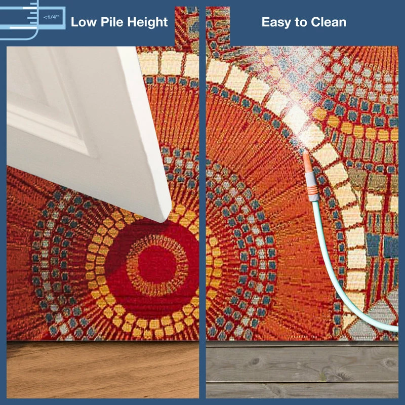 Cheap 💯 Liora Manne Marina Circles Indoor/Outdoor Rug, Saffron, 3'3"x4'11" ⭐ 8 Cheap 💯 Liora Manne Marina Circles Indoor/Outdoor Rug, Saffron, 3'3"x4'11" ⭐ - Image 8