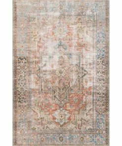 Best Pirce 😀 Loloi Rugs Terracotta, Sky Printed Polyester Loren Area Rug By Loloi, 7'6"x9'6" ⌛ 16 Best Pirce 😀 Loloi Rugs Terracotta, Sky Printed Polyester Loren Area Rug By Loloi, 7'6"x9'6" ⌛ -Cheap Rugs Store e9c1303f0f1f4889 4868 w800 h800 b1 p0