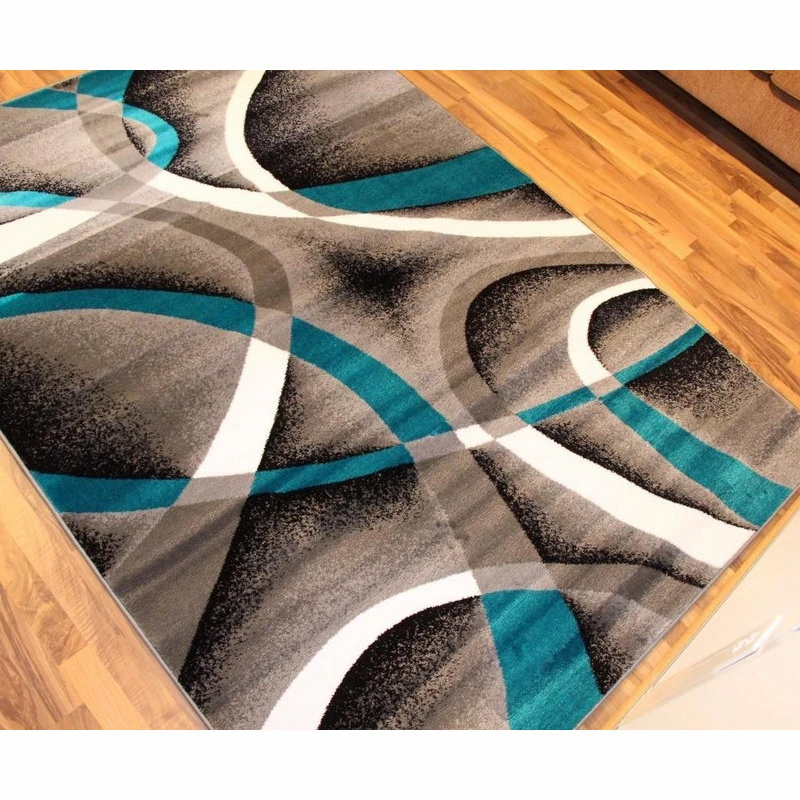 Wholesale ✔️ Persian Rugs Modern 2305, Beige, 2'2x7'6, Turquoise, 6'5"x9'2" 🛒 3 Wholesale ✔️ Persian Rugs Modern 2305, Beige, 2'2x7'6, Turquoise, 6'5"x9'2" 🛒 - Image 3