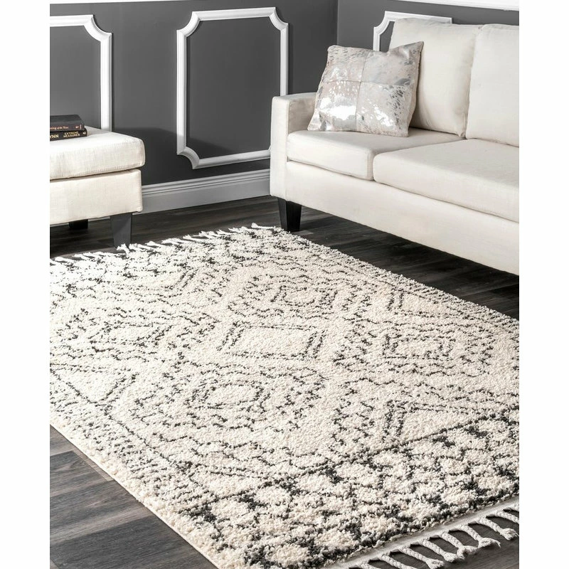 Cheap 🎁 NuLOOM Moroccan Shag Tribal Chevron Tassel Area Rug, Off-White, Off White, 6'7"x9' 😍 1 Cheap 🎁 NuLOOM Moroccan Shag Tribal Chevron Tassel Area Rug, Off-White, Off White, 6'7"x9' 😍