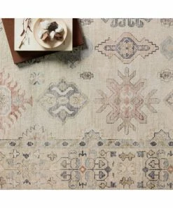 Top 10 ✔️ Loloi Rugs Loloi II Hathaway Printed HTH-04 Beige Multi Area Rug, 7'6"x9'6" 👍 -Cheap Rugs Store efb153640f74c9ec 7858 w800 h800 b0 p0