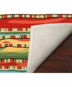 Deals 🧨 Liora Manne Ravella Fiesta Indoor/Outdoor Rug, Warm, 2'x8' Runner 🎉 -Cheap Rugs Store f2518157007da82e 4571 w800 h800 b0 p0