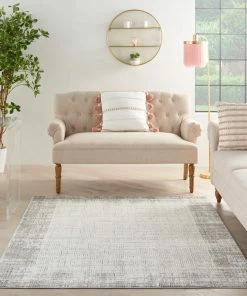 Best deal 🥰 Nourison Elation Modern Abstract Ivory Gray 8'x10' Area Rug 👏 -Cheap Rugs Store f3810669001871b9 7560 w800 h800 b0 p0