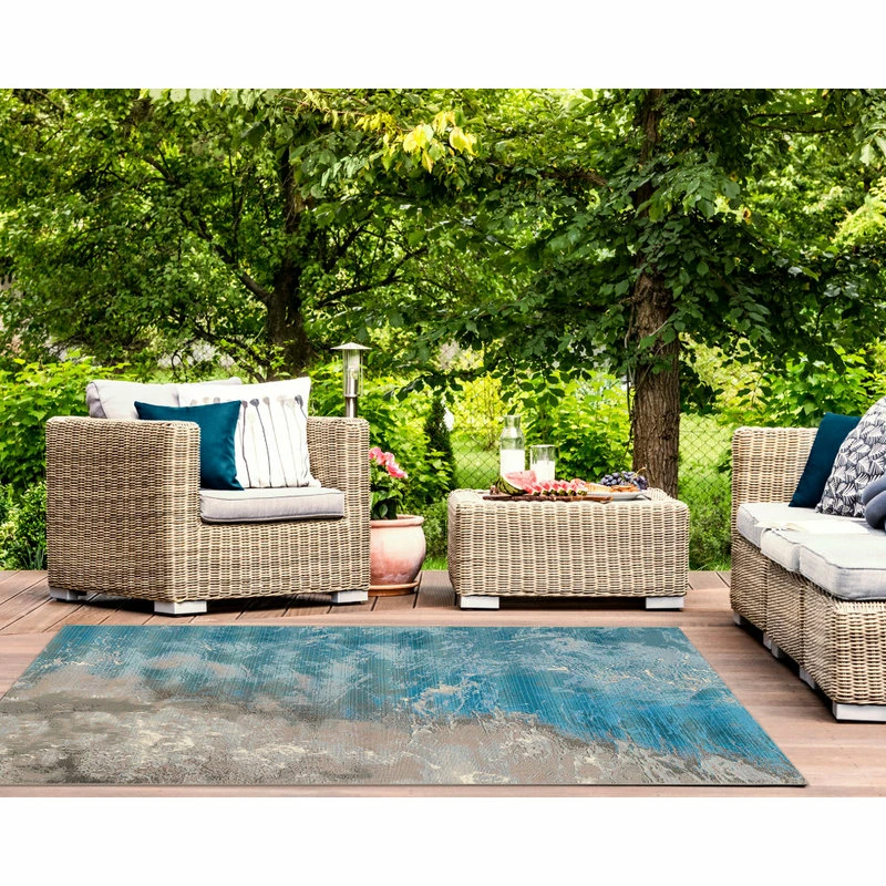 Wholesale 😀 Liora Manne Marina Surf Indoor/Outdoor Rug, Ocean, 7'10"x9'10" ⌛ 5 Wholesale 😀 Liora Manne Marina Surf Indoor/Outdoor Rug, Ocean, 7'10"x9'10" ⌛ - Image 5