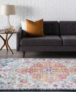 Promo ๐งจ Surya Harput Traditional Saffron, Light Gray Area Rug, 3'x5' โ