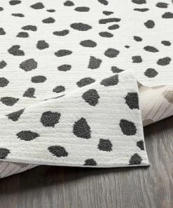 Hot Sale 🔔 Hauteloom Tariffville Dalmatian Black White 7'10" X 10'3" Area Rug ⌛ -Cheap Rugs Store f5513c530258b76e 1536 w800 h800 b0 p0