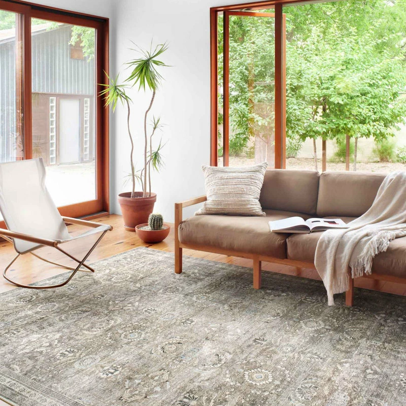 Wholesale ✔️ Loloi Rugs Layla Lay-13 Antique/Moss Printed Area Rug By Loloi II, 5'x7'6" 👍 3 Wholesale ✔️ Loloi Rugs Layla Lay-13 Antique/Moss Printed Area Rug By Loloi II, 5'x7'6" 👍 - Image 3