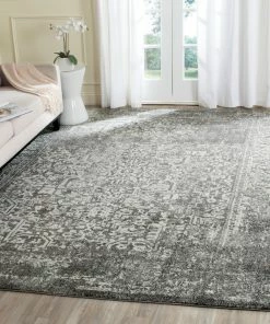 Flash Sale 💯 Safavieh Evoke Collection EVK256 Rug, Gray/Ivory, 8'x10' 🤩