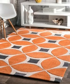 Best reviews of ๐ NuLOOM Hand-Tufted Gabriela Area Rug, Deep Orange, 5'x8' ๐