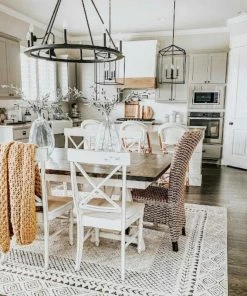 Discount 🥰 Hauteloom Burdette Gray Ivory 7'10"x10'3" Area Rug - Transitional Farmhouse Livingroom Rug ✔️ -Cheap Rugs Store ff51d9e00258f308 2745 w800 h800 b0 p0