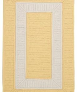 New 🎁 Colonial Mills, Inc Rope Walk Rug, Yellow, 4'x6' 🧨