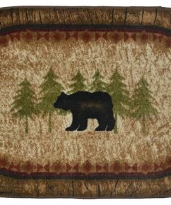 Cheapest 😉 Mayberry Rugs Cozy Cabin Rustic Lodge Kitchen Accent Rug, 30"x46", Birch Bear ⭐
